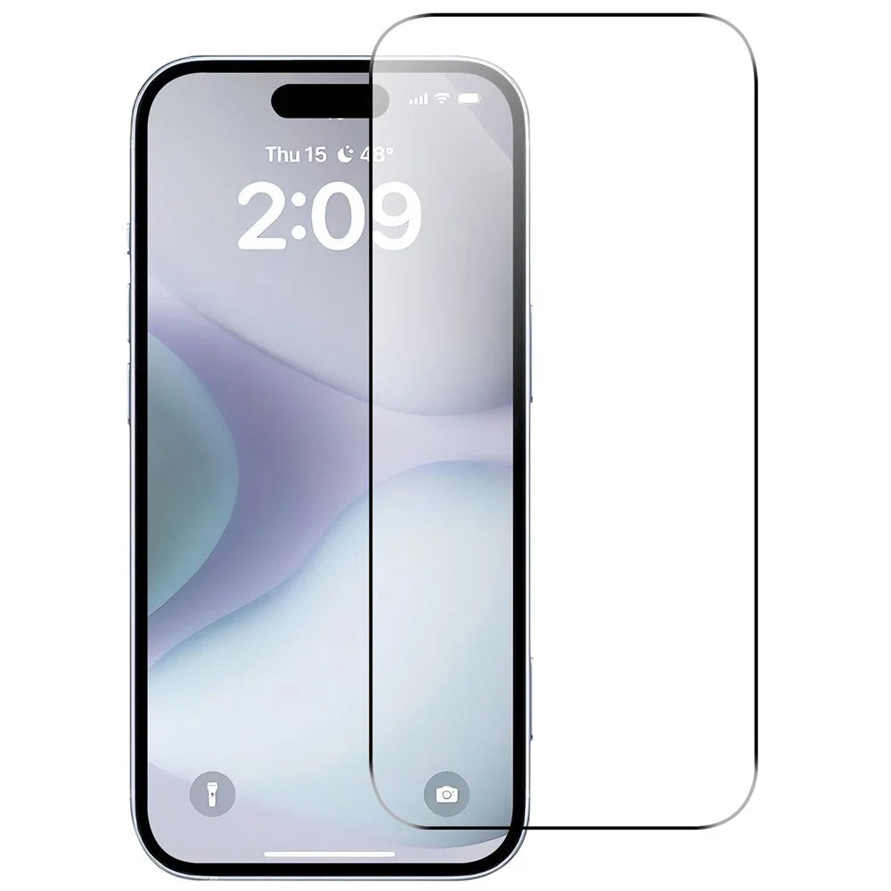 For iPhone 16 Pro Screen Protector 2.5D Arc Edge Anti-Explosion HD Tempered Glass Film - 1