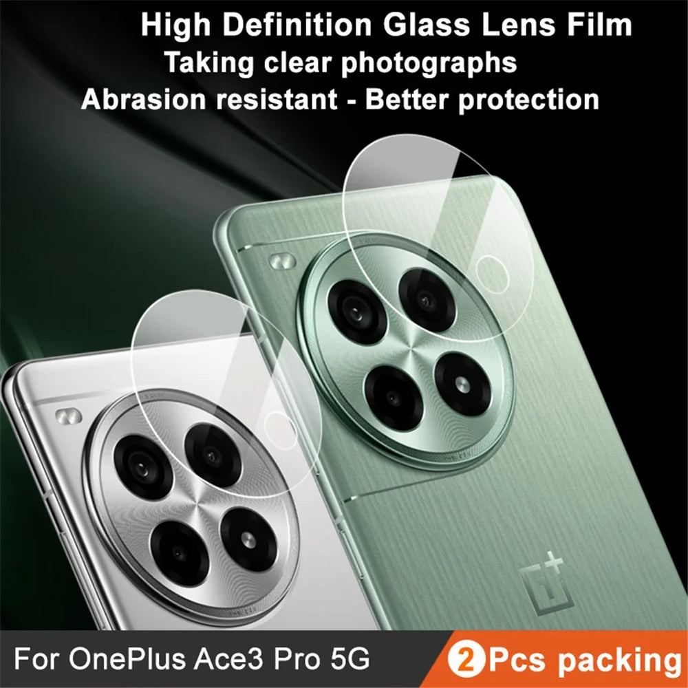 IMAK 2Pcs / Set for OnePlus Ace 3 Pro 5G Tempered Glass Camera Lens Protector HD Clear - 2