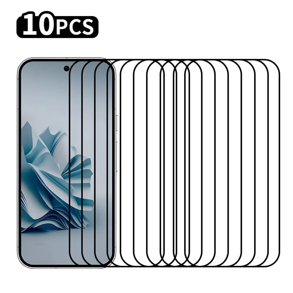 RURIHAI 10Pcs For Google Pixel 9 Pro XL Secondary Hardening High Aluminum-Silicon Glass Film - 1