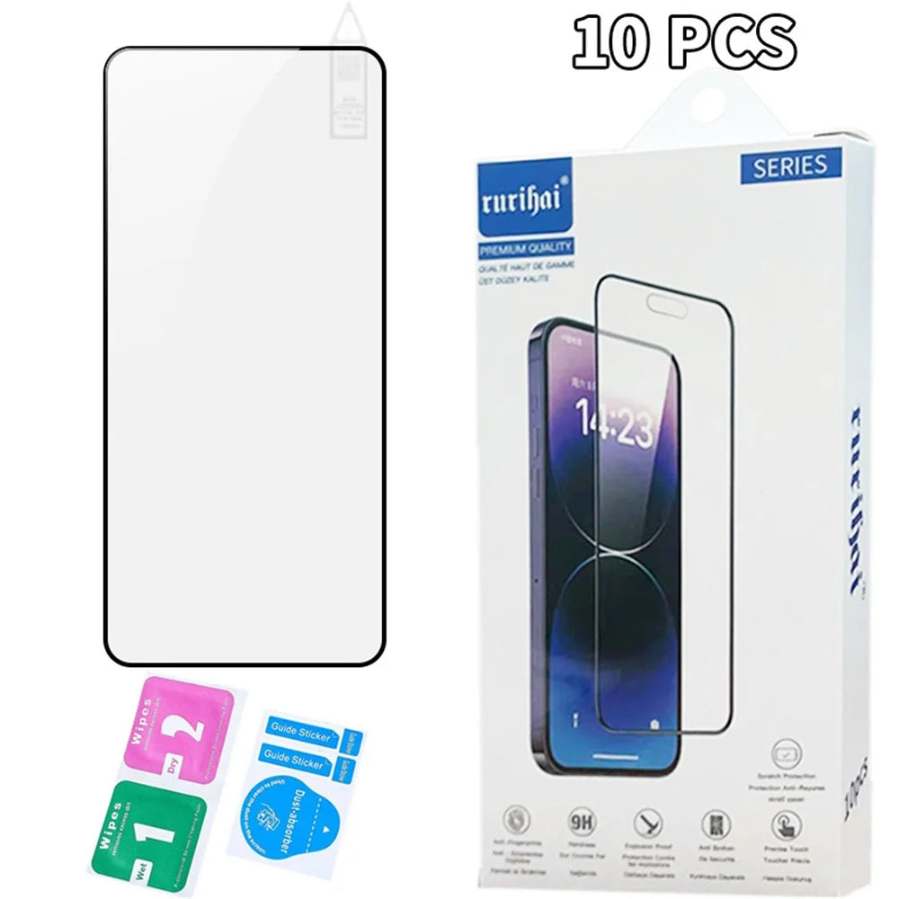 RURIHAI 10Pcs For OnePlus Nord CE4 Lite 5G / Oppo K12x 5G (China) Screen Protector Secondary Hardening 0.26mm - 5