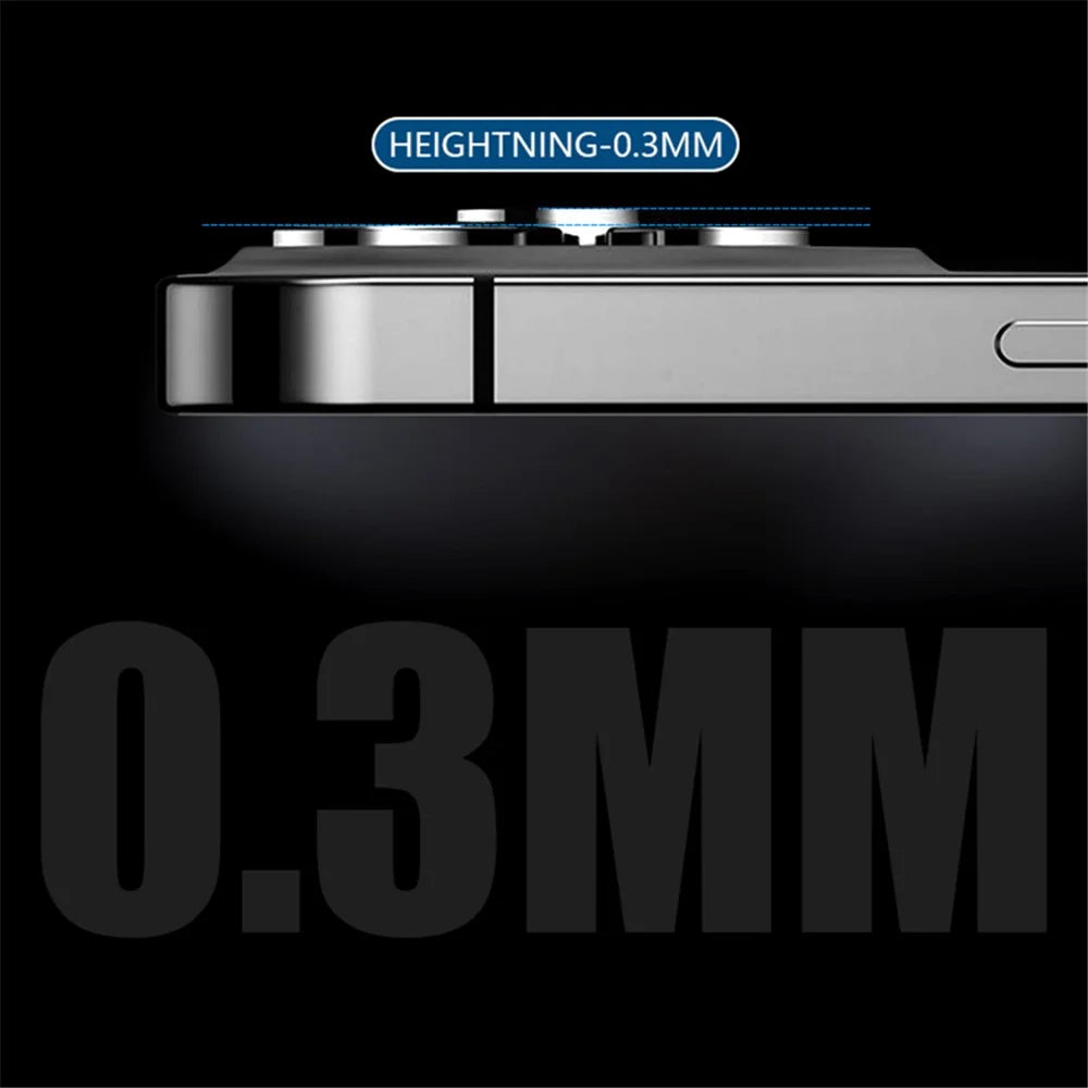 X-LEVEL AR Spotlight Series For Samsung Galaxy S23 Ultra Camera Lens Protector Set Individual HD Lens Film - Black - 4