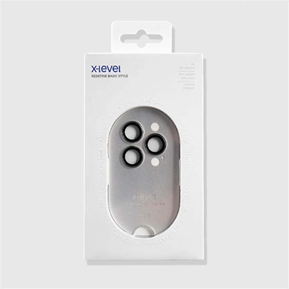 X-LEVEL AR Spotlight Series For Samsung Galaxy S23 Ultra Camera Lens Protector Set Individual HD Lens Film - Black - 7