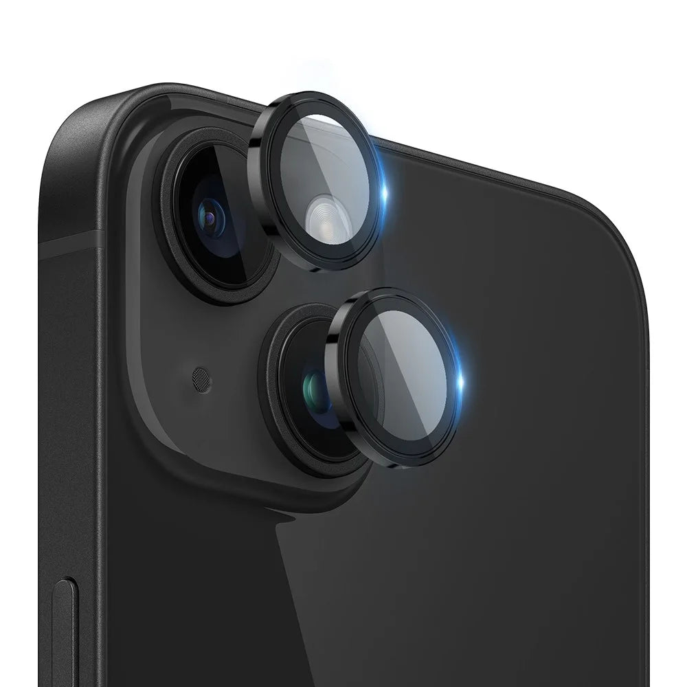 X-LEVEL AR Spotlight Series For iPhone 13 / 13 mini Camera Lens Protector Set Night Shooting Mode - Black - 1