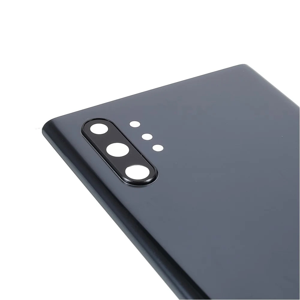 For Samsung Galaxy Note 10 Plus 4G N975 / Note 10 Plus 5G N976 Battery Housing with Adhesive Sticker+Camera Lens Cover - Black - 5