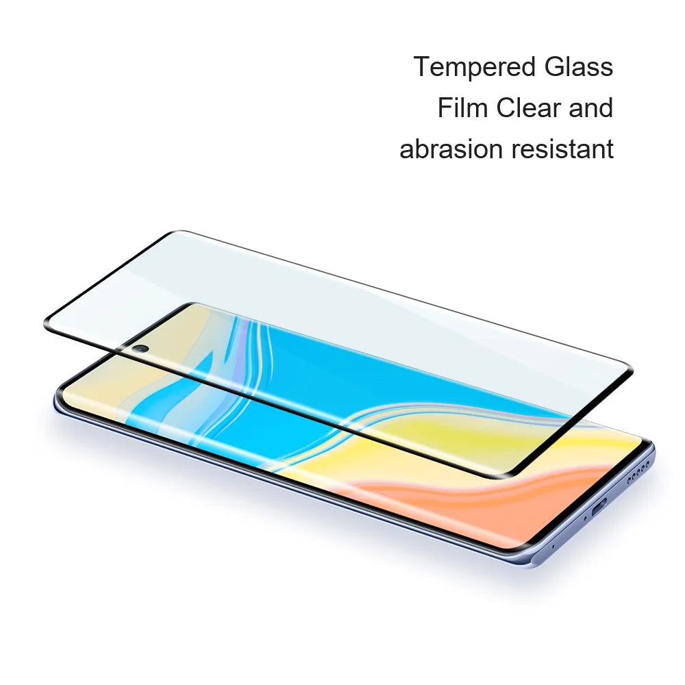 AMORUS For Huawei nova 12 SE 4G / nova 11 SE Screen Protector Tempered Glass Film Silk Printing - Black - 4
