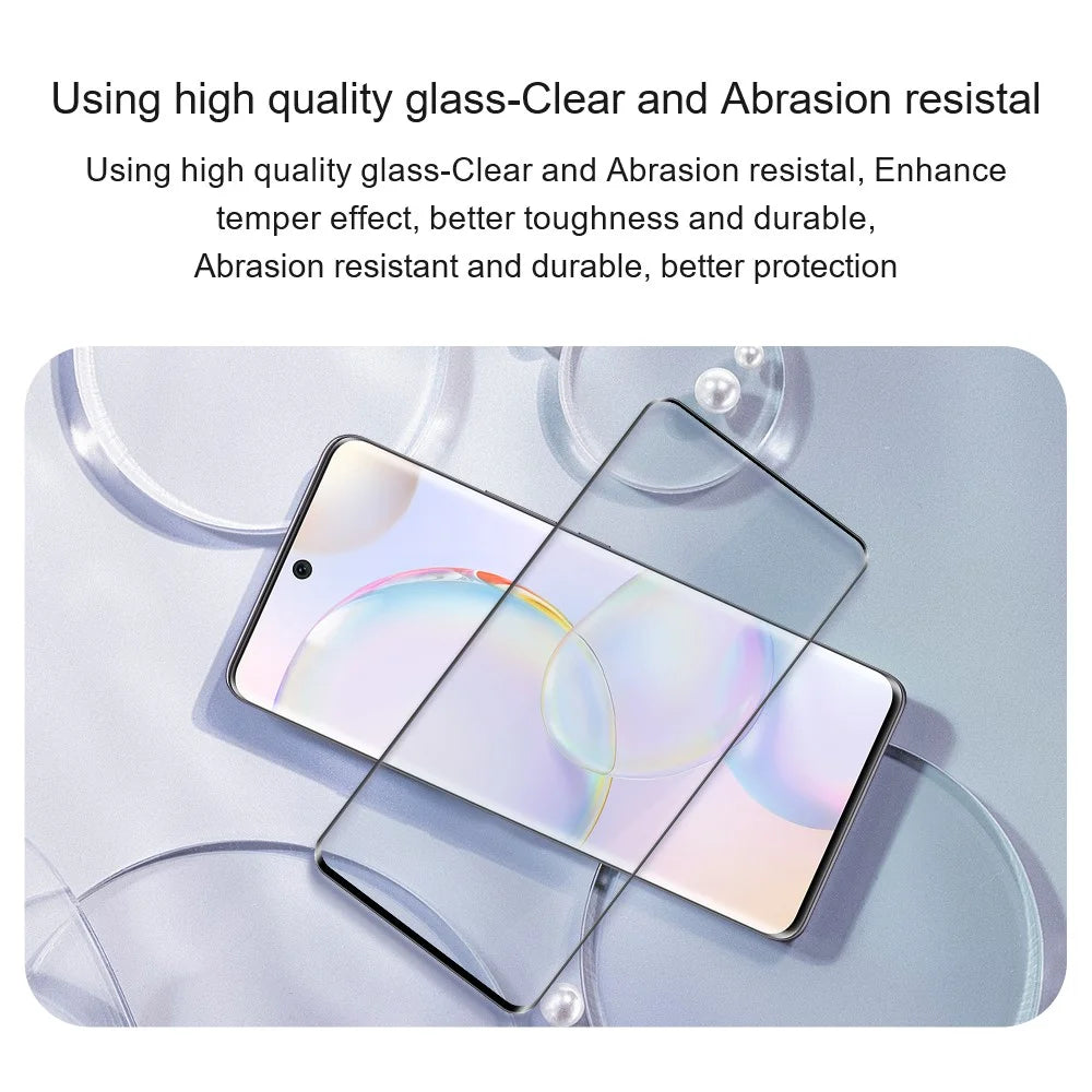 AMORUS For Huawei nova 12 SE 4G / nova 11 SE Screen Protector Tempered Glass Film Silk Printing - Black - 5