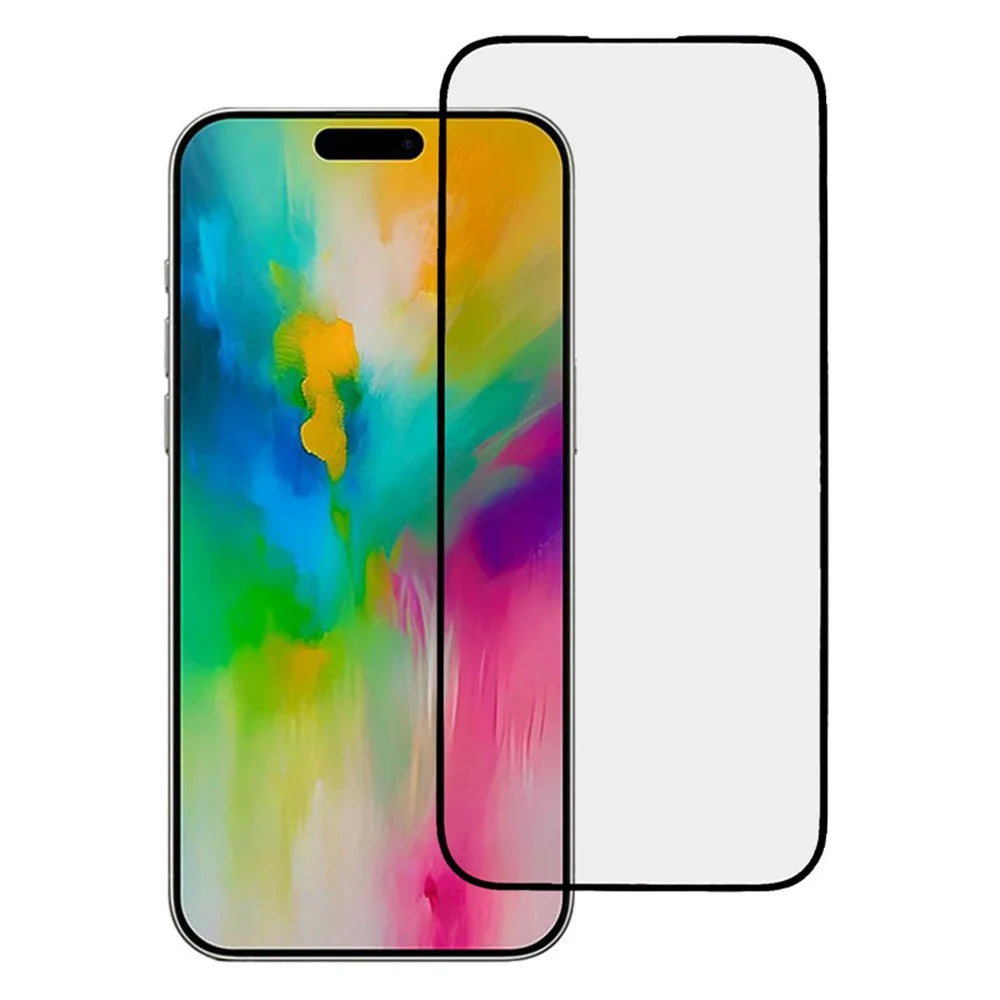 For iPhone 16 Pro Screen Protector Silk Printing High Aluminum-silicon Glass Film - 1