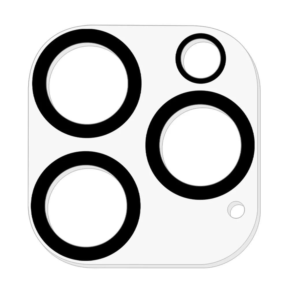 For iPhone 16 Pro  /  16 Pro Max Clear Camera Lens Protector Cell Phone Silk Printing Tempered Glass Lens Film - 2