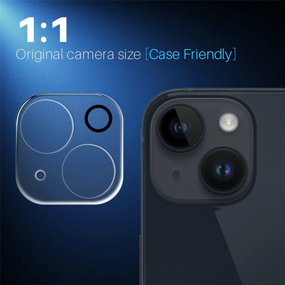 NORTHJO For iPhone 14 / 14 Plus Camera Lens Protector Tempered Glass HD Clear 3D Full Coverage - 5