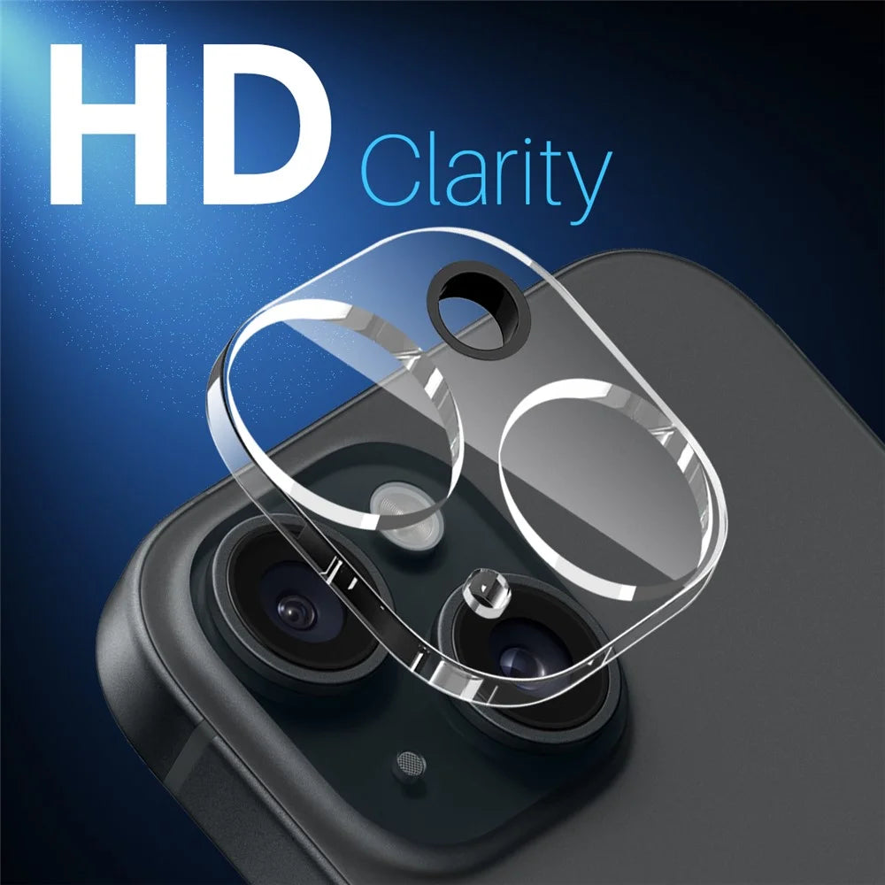 NORTHJO For iPhone 15 / 15 Plus Camera Lens Protector Tempered Glass HD Clear 3D Full Coverage - 3