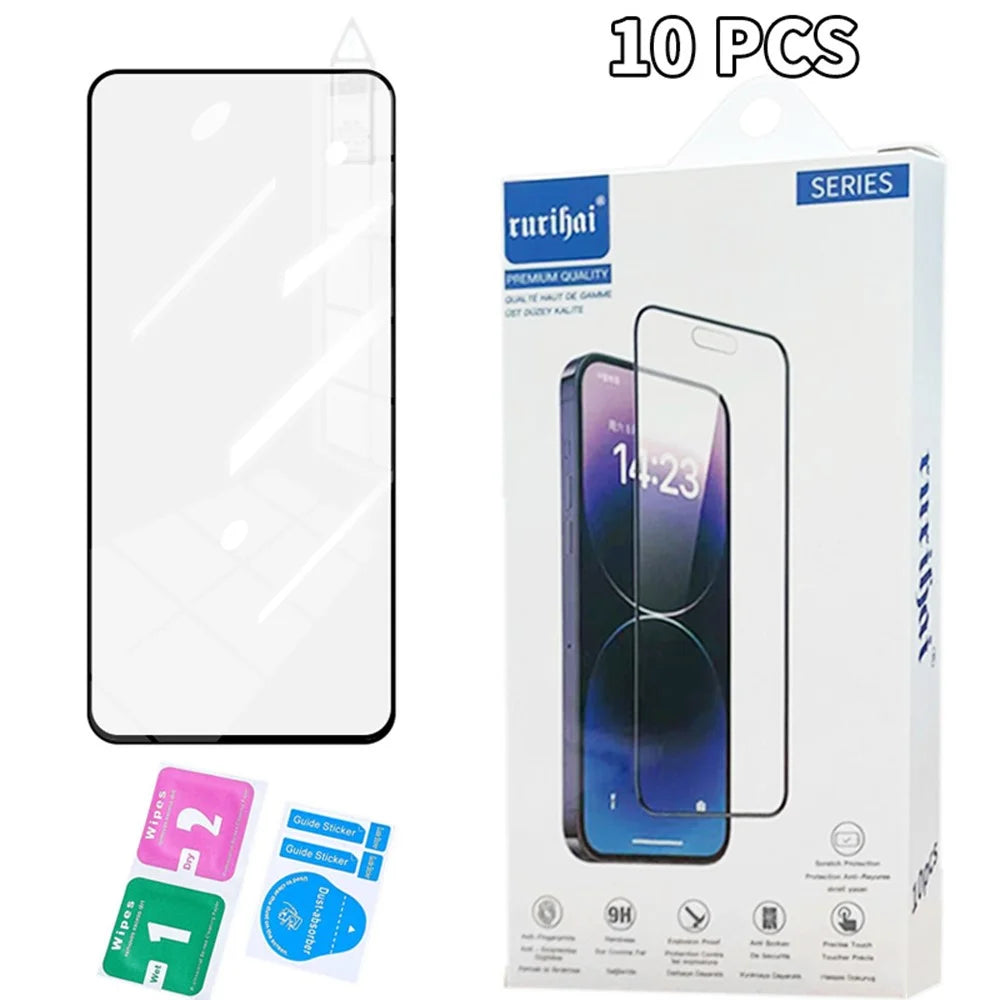 RURIHAI 10Pcs For Oppo A3 5G / Reno12 F 5G Full Screen Protector Secondary Hardening - 6