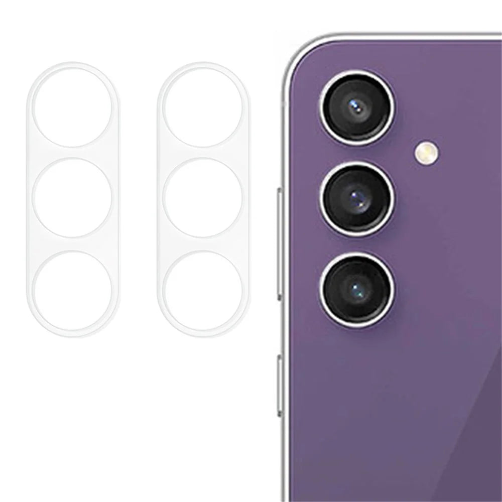 2Pcs For Samsung Galaxy S24 FE Camera Lens Protector Tempered Glass 3D Lens Film - 1