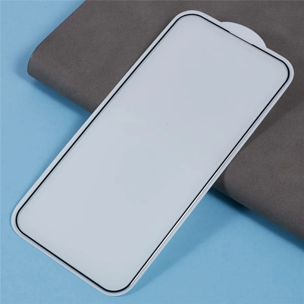 For iPhone 13 / 13 Pro  / iPhone 14 Screen Protector Ultra Clear Metal Frame + Tempered Glass Film - 3