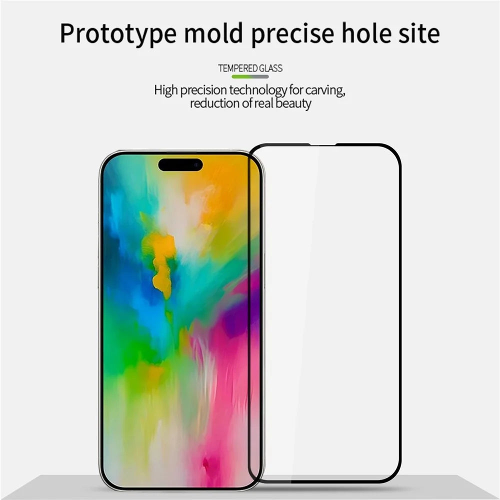 PINWUYO JK Series-2 for iPhone 16 Full Screen Protector High Aluminium-Silicon Glass 9H Hardness Film - 6