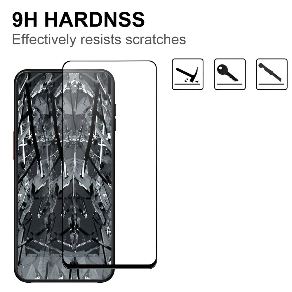 For Samsung Galaxy Xcover6 Pro 5G Tempered Glass Screen Protector Anti-explosion Black Edge Screen Protector HD Clear Anti-Fingerprint Full Glue AGC Screen Film - 3