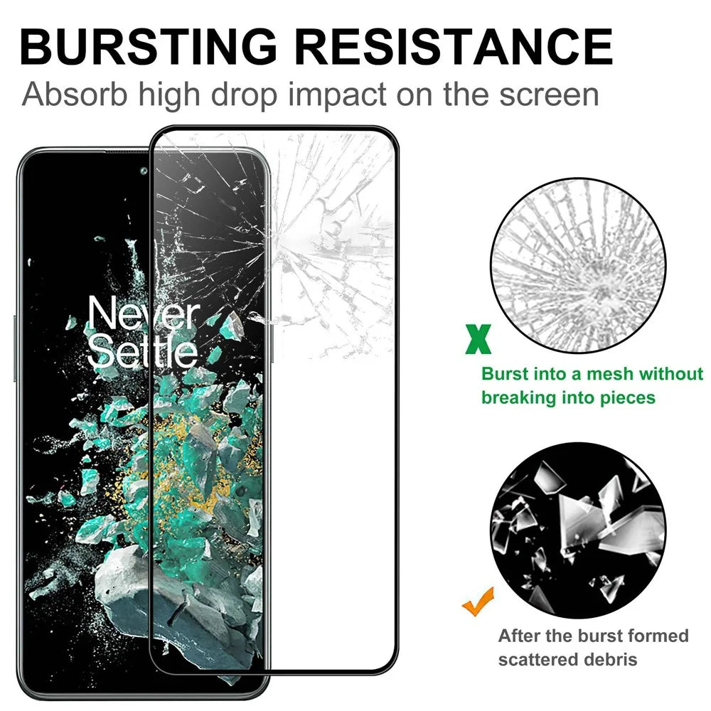 For OnePlus 10T 5G / Ace Pro 5G Anti-Scratch Tempered Glass Screen Protector Black Edge Screen Protector HD Clear Anti-Fingerprint Full Glue AGC Screen Film - 4