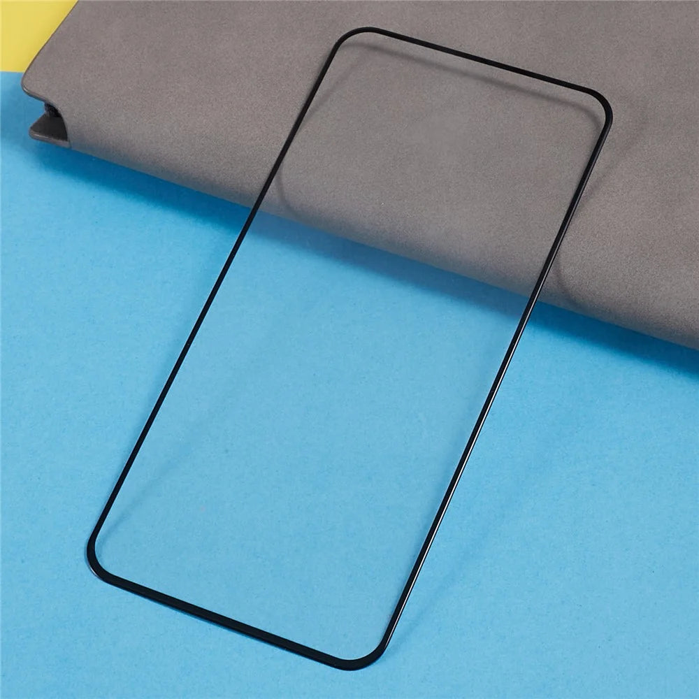 For Samsung Galaxy M56 5G / A56 5G / S24 FE Screen Protector Black Edge Silk Printing Dispensing Glue Clear Tempered Glass Film - 4