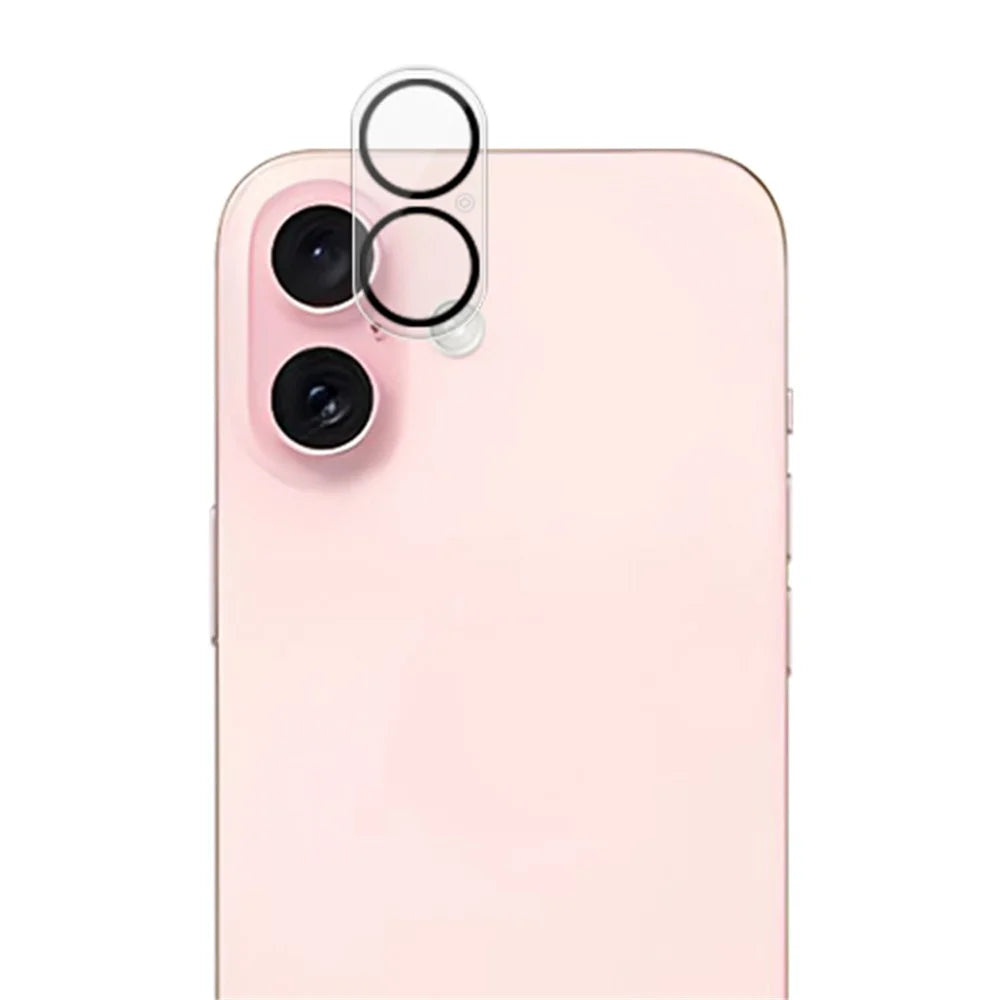 MOCOLO For iPhone 16 / 16 Plus Camera Lens Protector Silk Printing Tempered Glass Lens Film Night Circle Design - 2