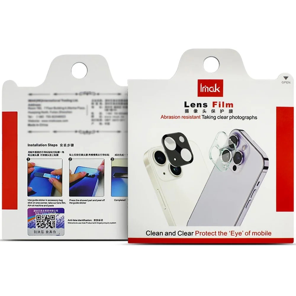 IMAK For Samsung Galaxy M35 5G Camera Lens Protector Tempered Glass Film+Acrylic Lens Cap - 6
