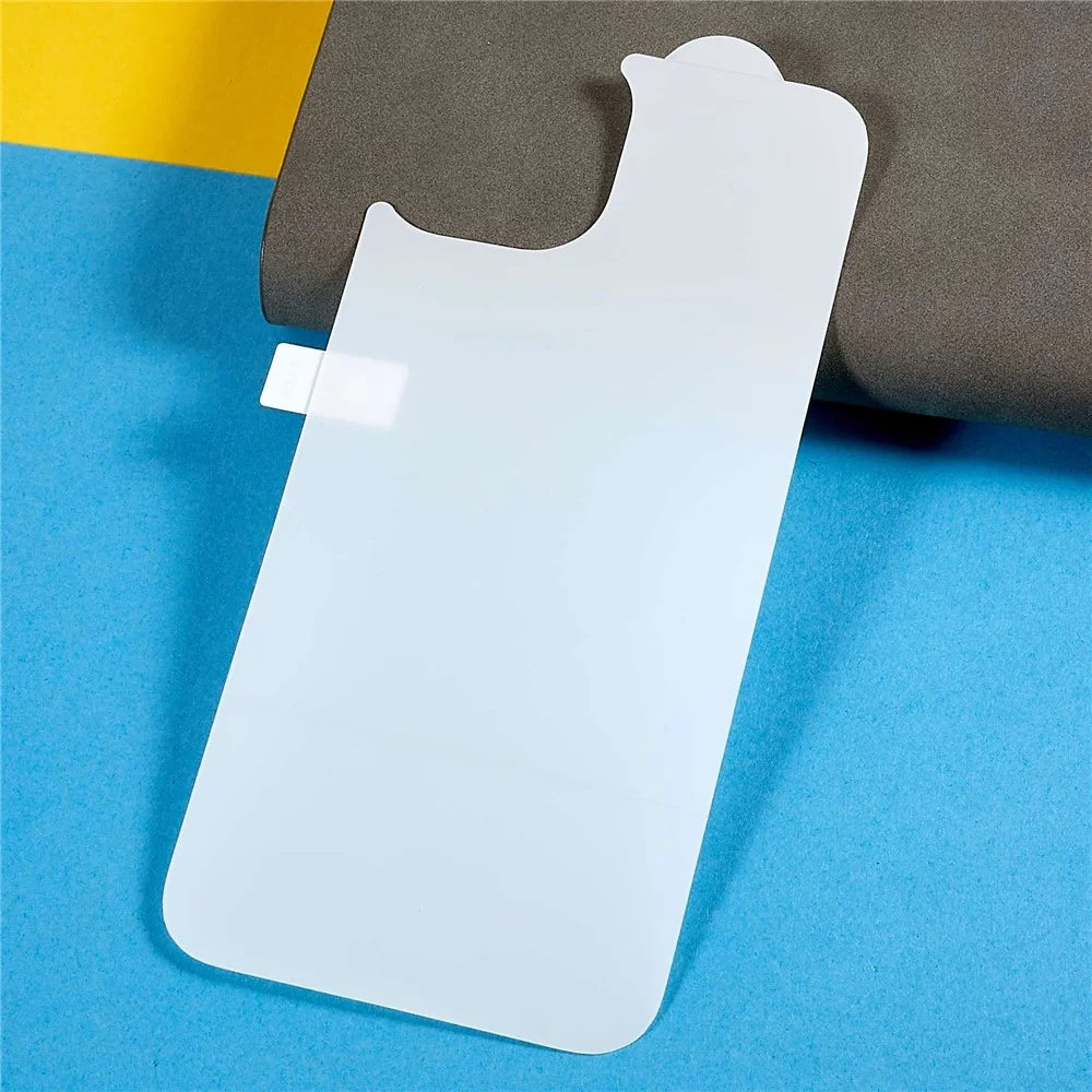 For iPhone 14 Plus Phone Back Protector Scratch-resistant High Transparency TPU + PET Hydrogel Film - 2