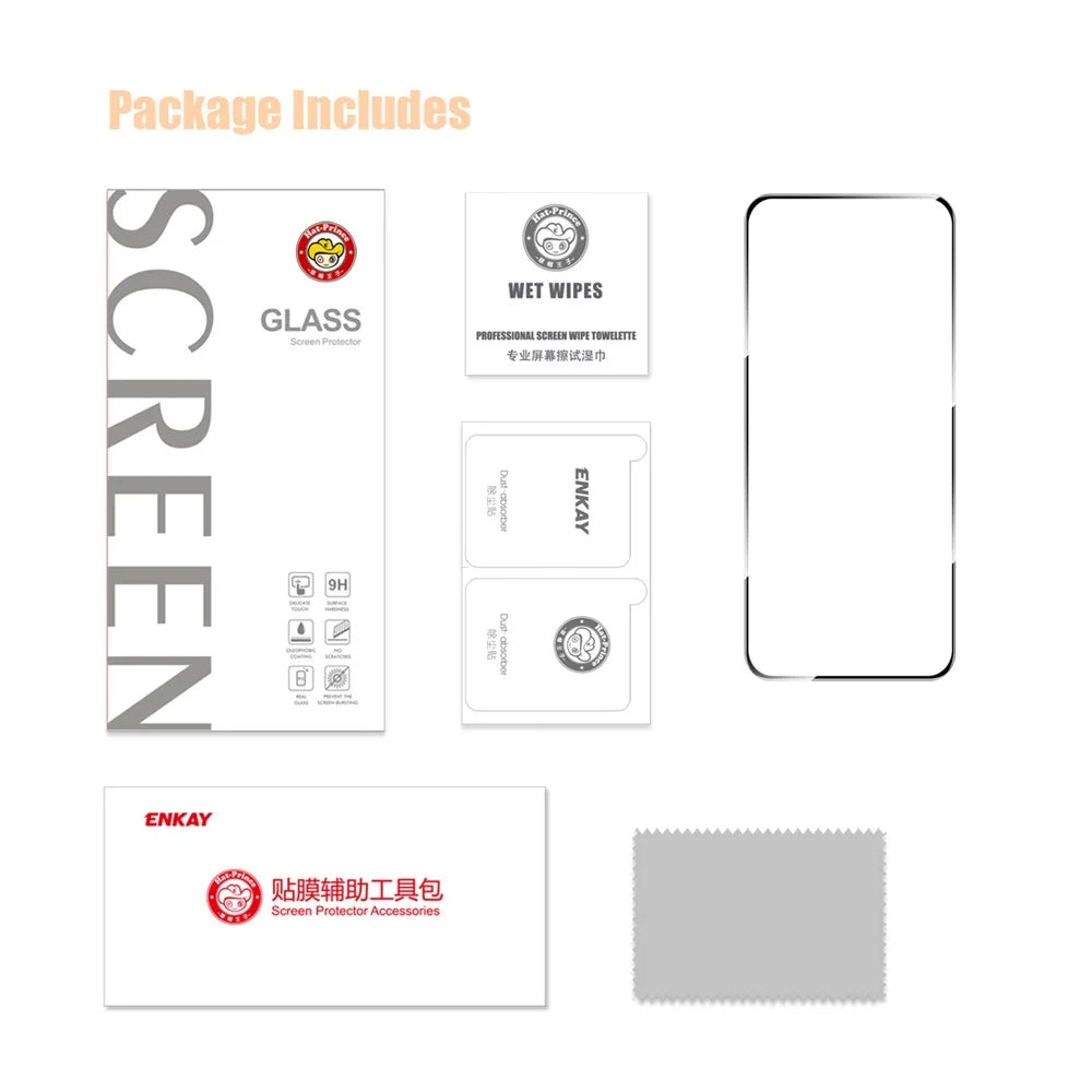 ENKAY HAT PRINCE For Samsung Galaxy M55 5G / F55 5G / C55 5G Screen Protector 9H Silk Printing 0.26mm Screen Film - 7