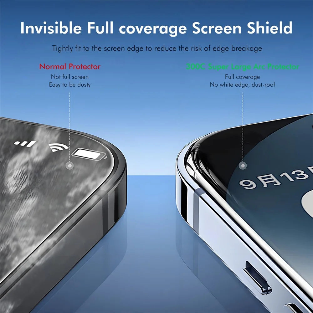 ENKAY HAT-PRINCE 2PCS For iPhone 12 Pro  /  12 Screen Protector 300C Large Arc Silk Print High Aluminium-Silicon Glass Film - 4