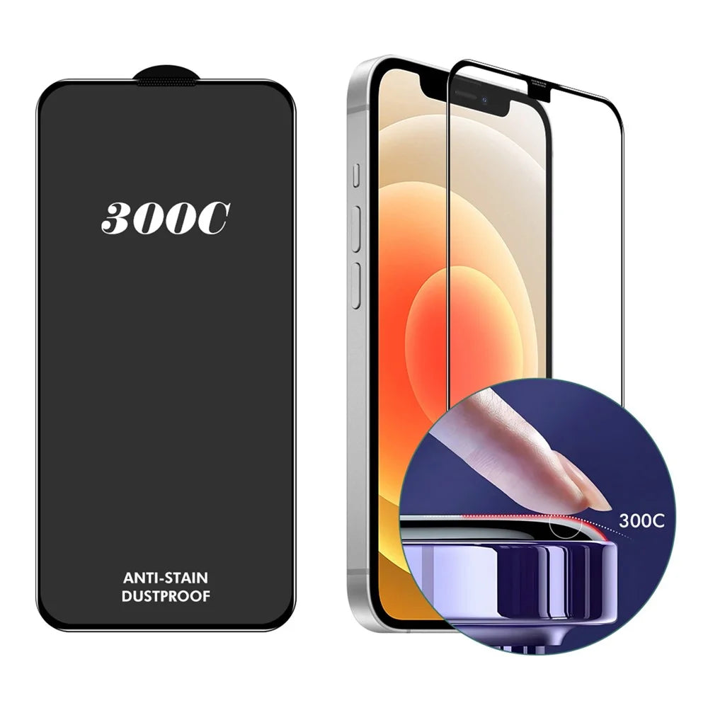 ENKAY HAT-PRINCE For iPhone 12 Pro  /  12 Screen Protector 300C Large Arc Silk Print High Aluminium-Silicon Glass Film - 1