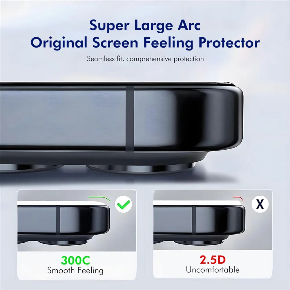 ENKAY HAT-PRINCE For iPhone 12 Pro  /  12 Screen Protector 300C Large Arc Silk Print High Aluminium-Silicon Glass Film - 2