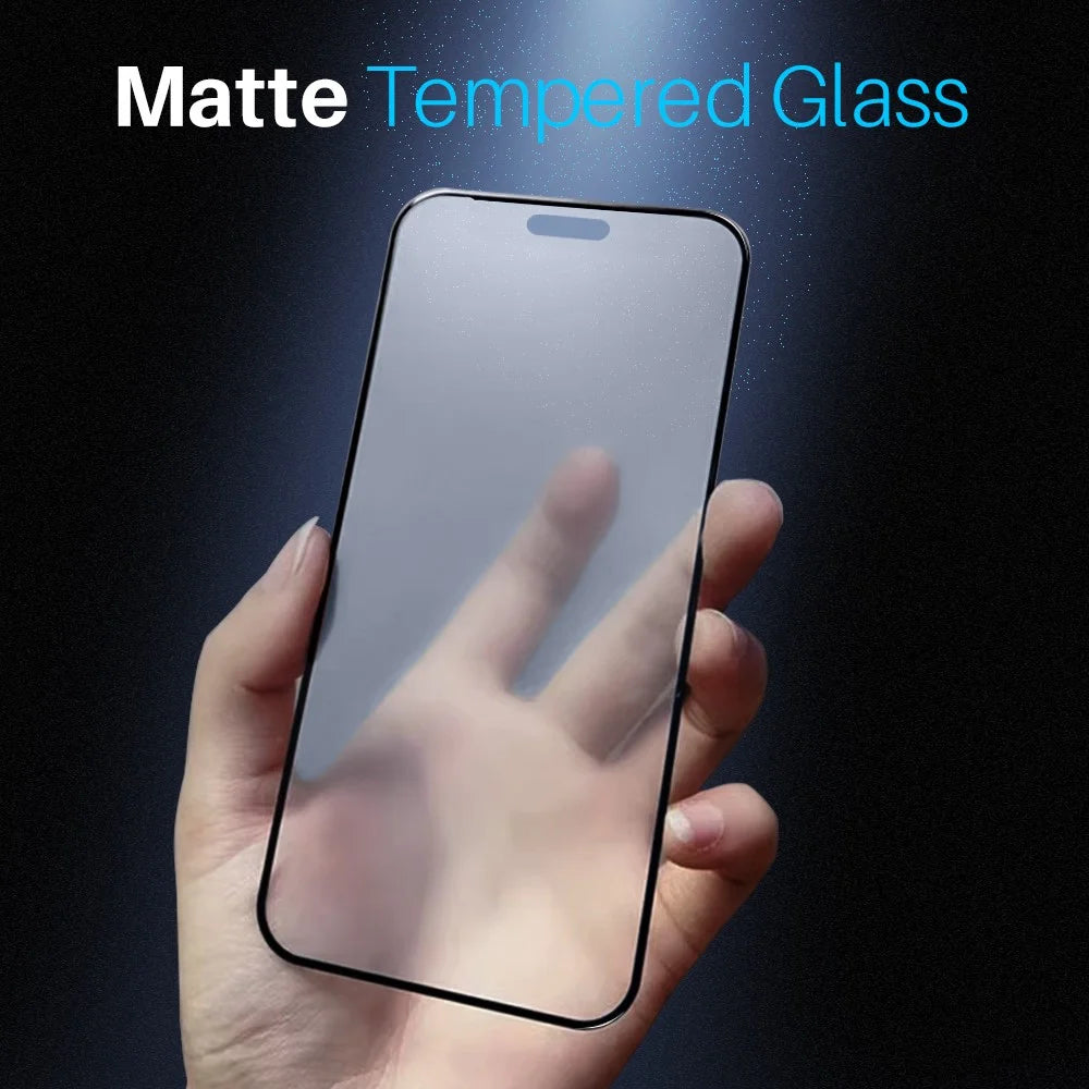 NORTHJO A++ For iPhone 15 Plus Matte Screen Protector Full Coverage Anti-Fingerprint 0.3mm 2.5D Tempered Glass Film - 2