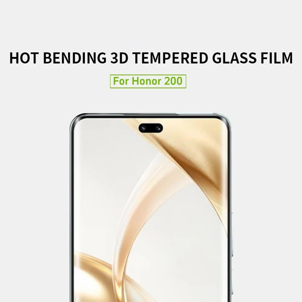 MOFI For Honor 200 5G 3D Hot Bending Screen Protector Full Glue Tempered Glass Film - 4