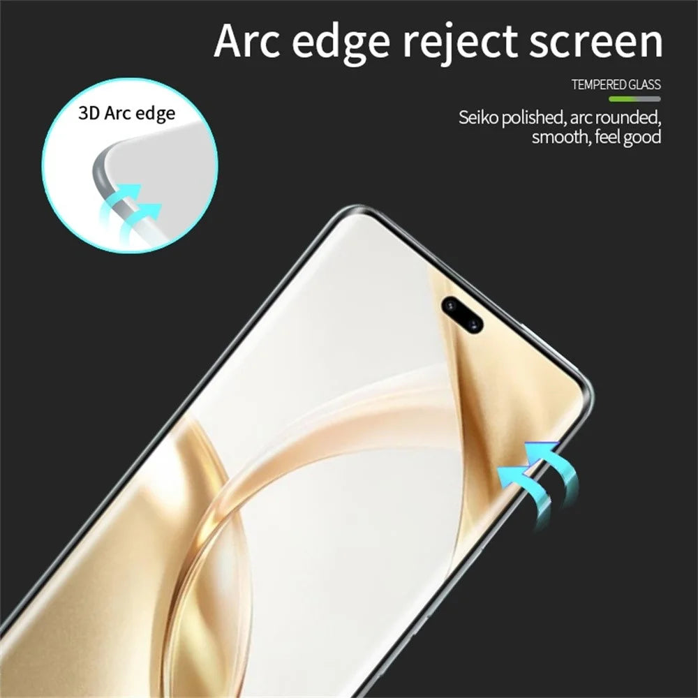 MOFI For Honor 200 5G 3D Hot Bending Screen Protector Full Glue Tempered Glass Film - 7