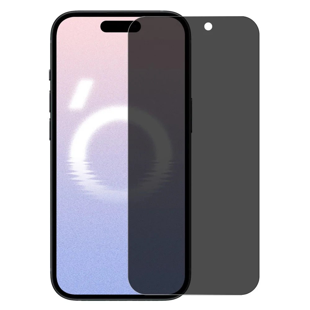 NORTHJO A+ For iPhone 16 HD Screen Protector 2.5D Arc 28 Degree Anti-Spy 0.3mm Tempered Glass Film - 1