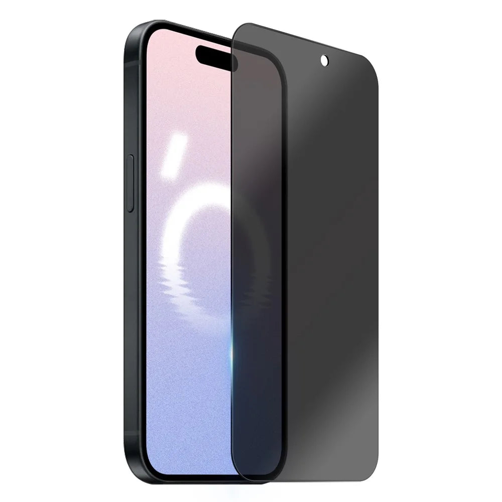 NORTHJO A+ For iPhone 16 HD Screen Protector 2.5D Arc 28 Degree Anti-Spy 0.3mm Tempered Glass Film - 2