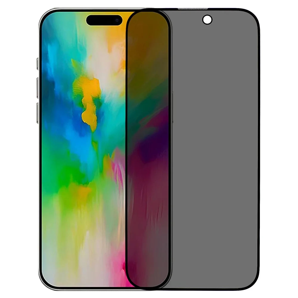 For iPhone 16 Pro Anti-Peep Screen Protector Tempered Glass Film - 1