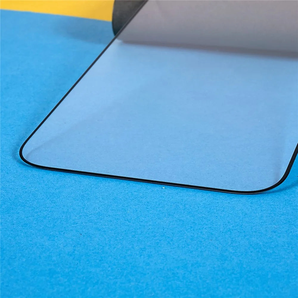 For iPhone 16 Pro Tempered Glass Film Full Coverage Silk Print Screen Protector Full Glue - 5