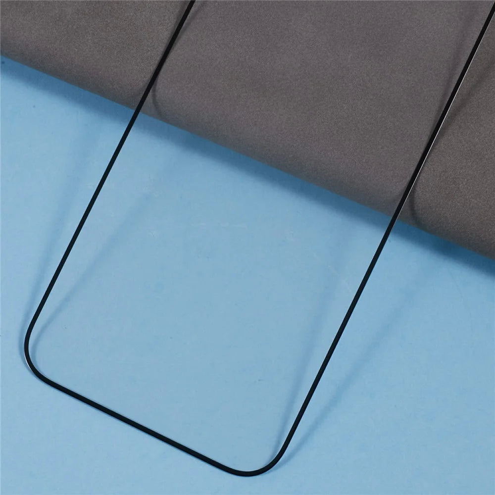For iPhone 16 Pro Silk Print 9D Tempered Glass Film Full Glue Screen Protector - 6