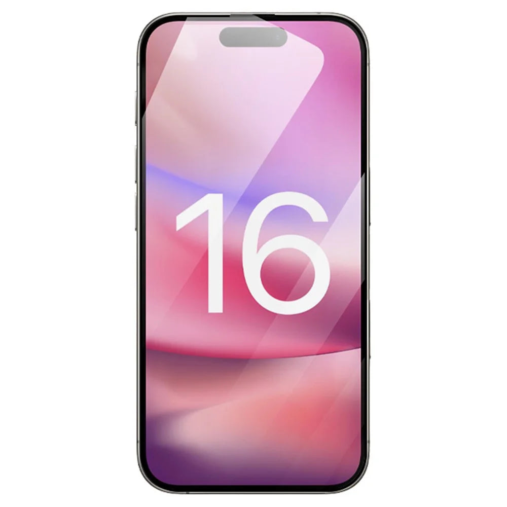 RURIHAI For iPhone 16 Plus Screen Protector Secondary Hardening High Aluminium-Silicon Glass Film - 3