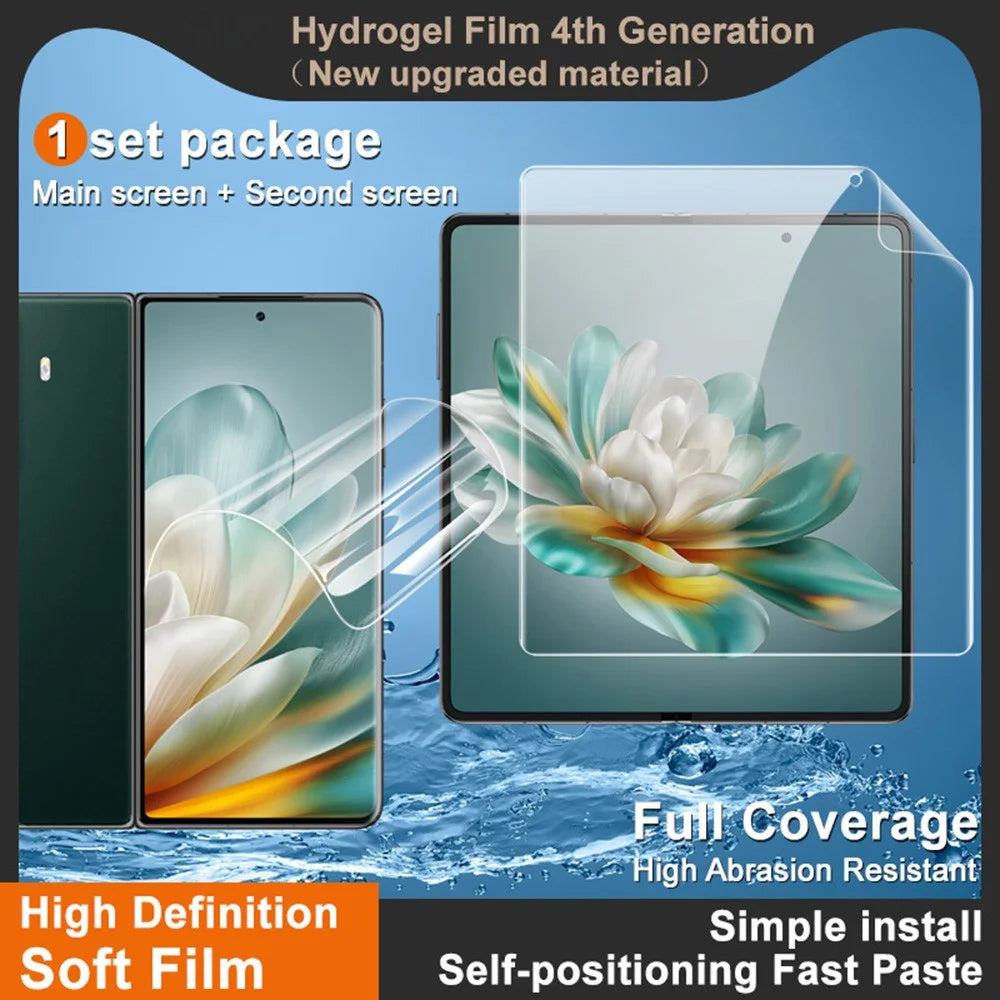 IMAK Hydrogel Film 4th Gen for Honor Magic Vs3 5G / V3 5G 1 Set TPU Screen Film (Front Screen+Inner Large Screen) - 3