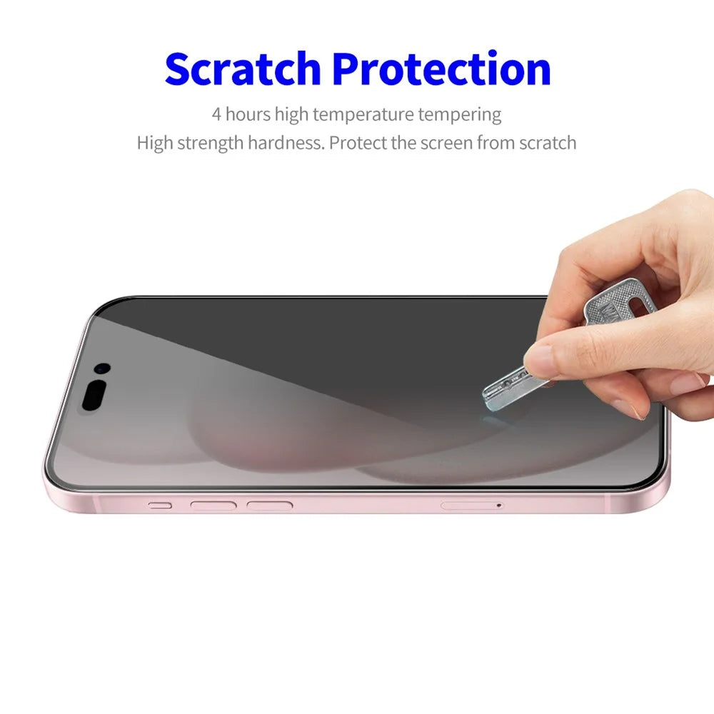ENKAY HAT PRINCE 5Pcs For iPhone 16 Anti-Spy Privacy Screen Protector Silk Printing Film - 5