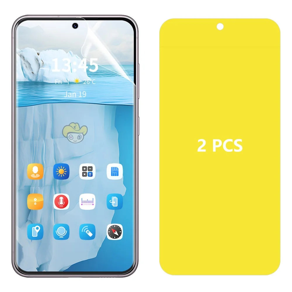 ENKAY HAT PRINCE 2Pcs For Samsung Galaxy S24 FE Screen Protector Transparent TPE+PET+TPU Hydrogel Film - 1