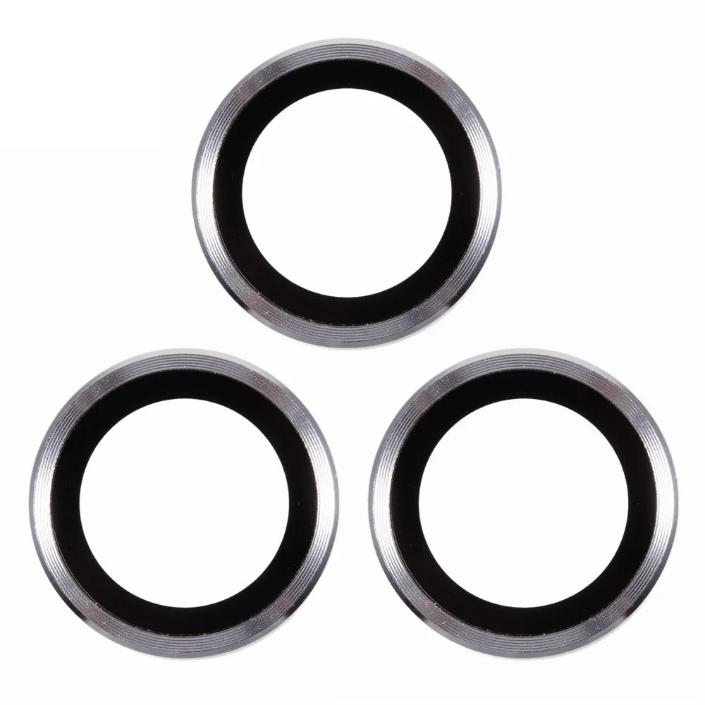 3Pcs / Set For iPhone 16 Pro Max / 16 Pro Camera Lens Protector Scratch-Resistant Corning Gorilla Glass Lens Film - Silver - 2