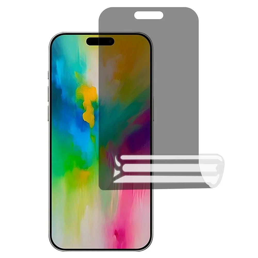 For iPhone 16 Pro Screen Protector Anti-Spy TPU Matte Screen Protective Hydrogel Film - 1