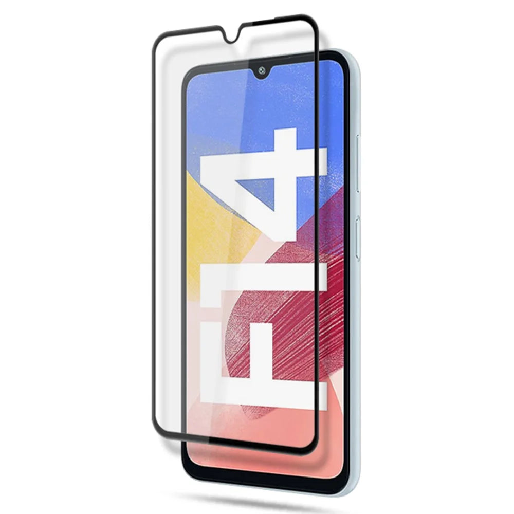 MOCOLO For Samsung Galaxy F14 4G Screen Protector Anti-Shatter Silk Printing Tempered Glass Film - Black - 3