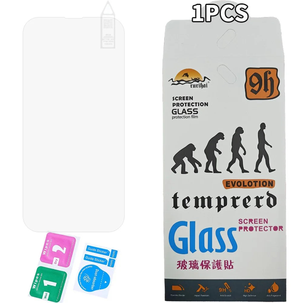 RURIHAI For iPhone 16 Plus Screen Protector 0.26mm 2.5D High Aluminium-Silicon Glass Film - 5