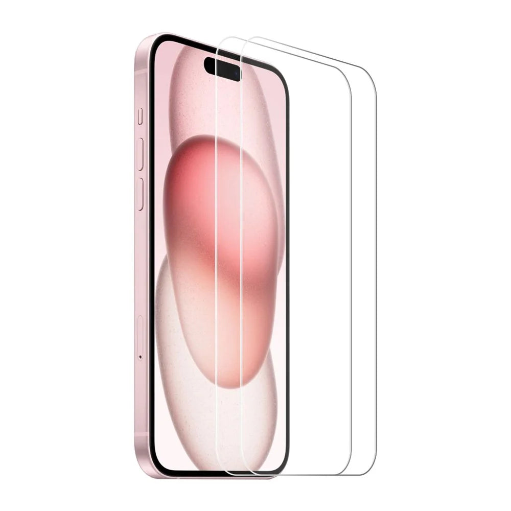 ENKAY HAT PRINCE 2Pcs For iPhone 15 Plus Screen Protector Anti-Explosion Protective Film - 1