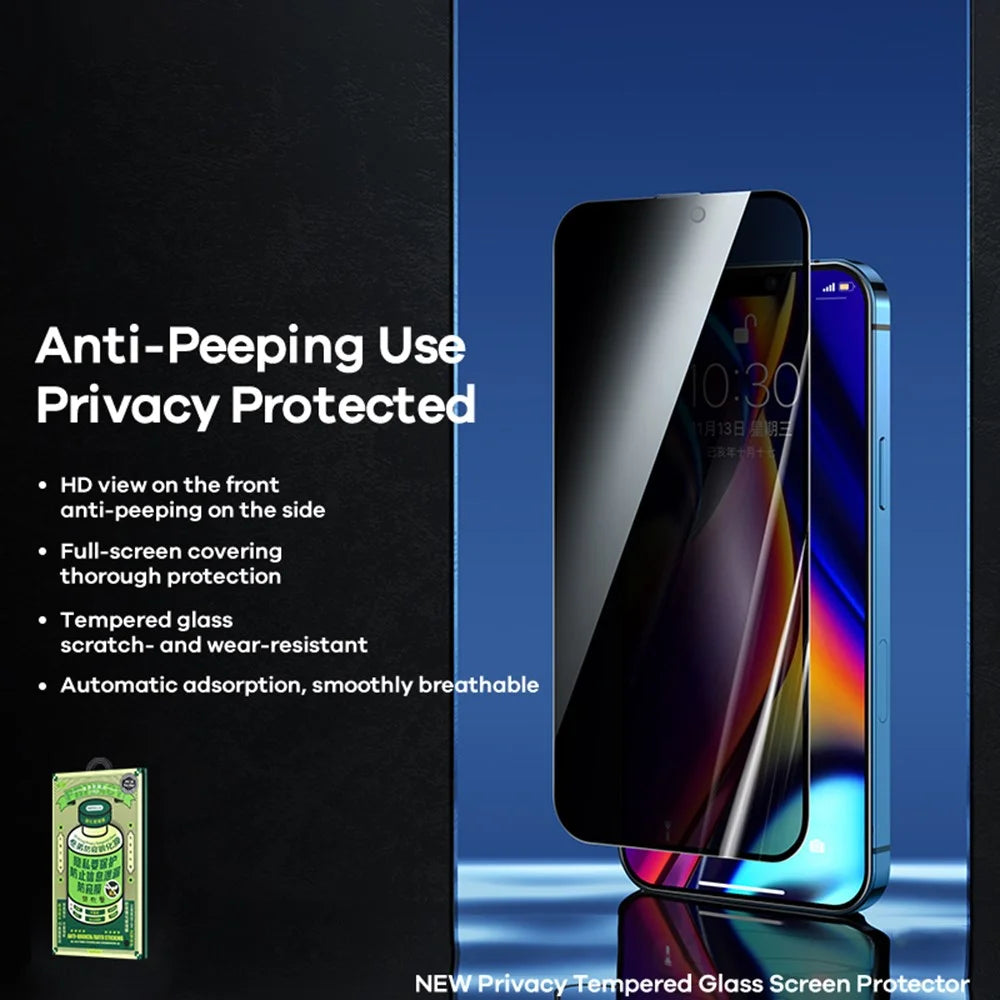 REMAX For iPhone 16 Anti-Peep Tempered Glass Screen Protector Full Covering Screen Film - 2