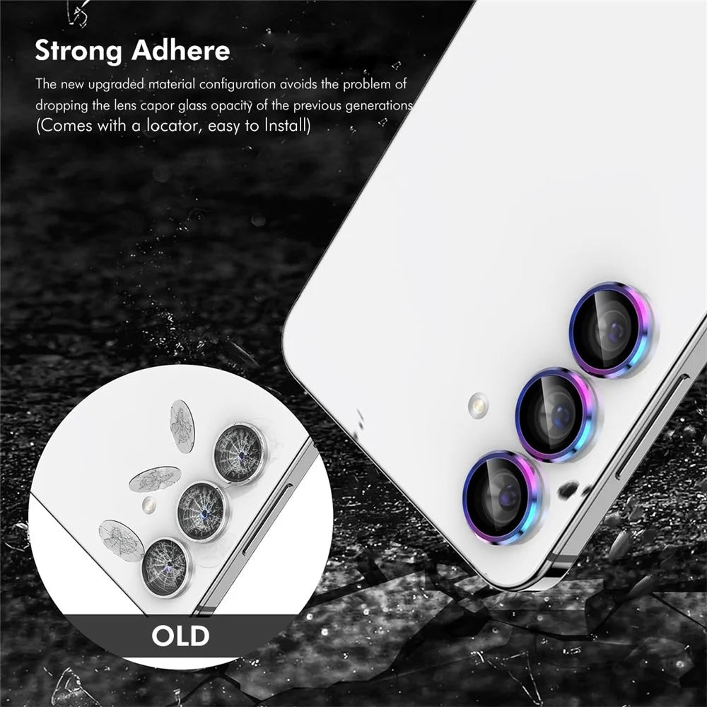 ENKAY HAT PRINCE For Samsung Galaxy A16 5G / A16 4G Camera Lens Protector  Metal Ring Lens Film - Colorful - 4