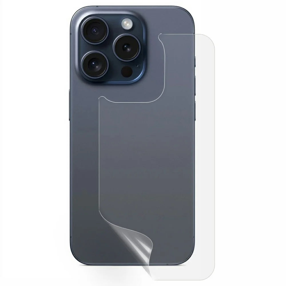 For iPhone 16 Pro Phone Back Protector Hydrogel HD Clear TPU + PET Back Cover Film - 1