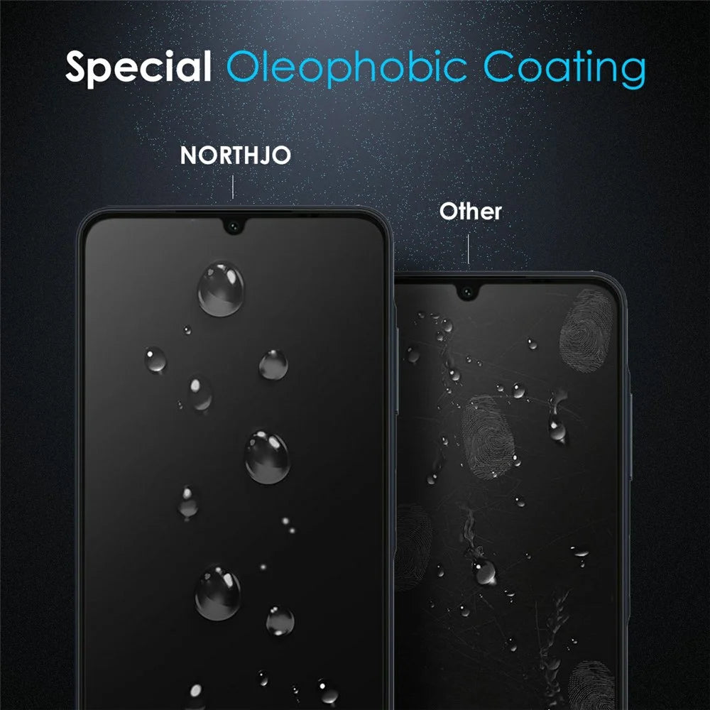 NORTHJO A+ For Samsung Galaxy A06 4G Screen Protector High Aluminum-Silicon Film 0.3mm 2.5D - Black - 3