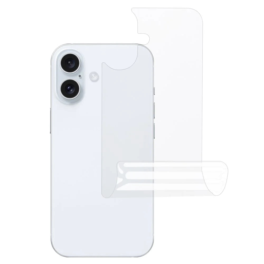 For iPhone 16 Plus Back Screen Protector Hydrogel HD Clear TPU + PET Phone Back Cover Film - 1